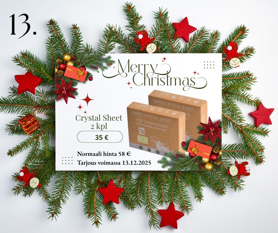 2 x Crystal Sheet -joulukalenteritarjous 13.12.