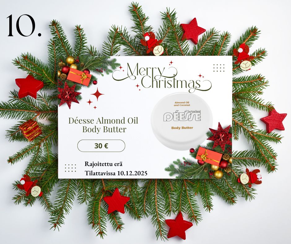 Deesse Almond Oil Body Butter -joulukalenteri 10.12.