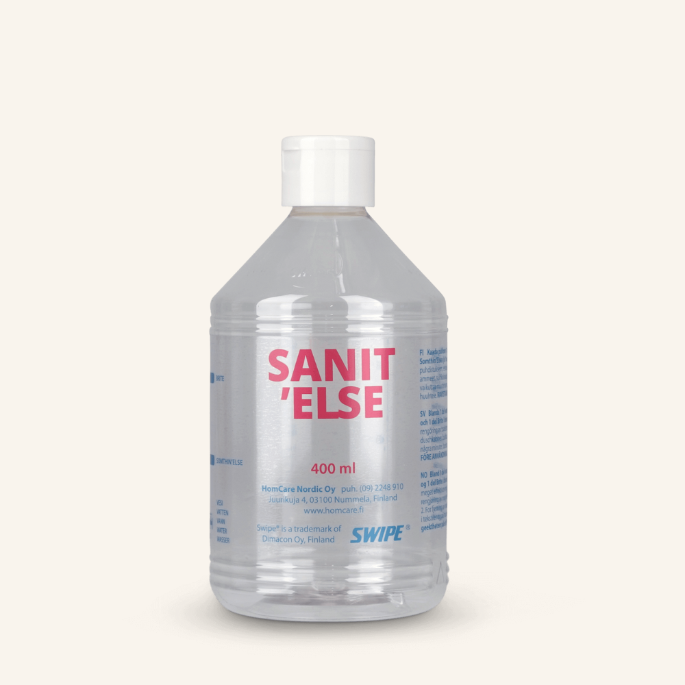 Sanit´Else laimennuspullo korkilla