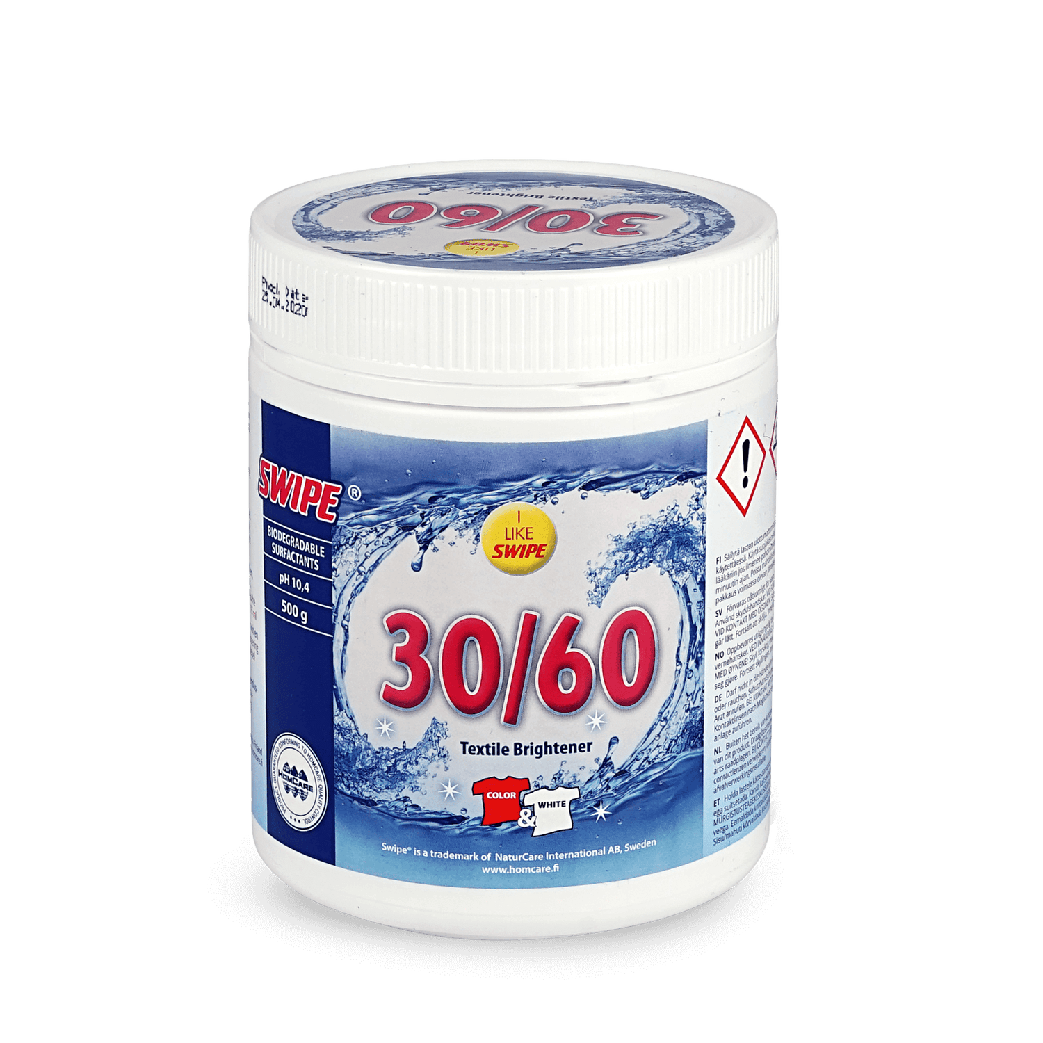 Swipe 30/60 tahranpoistaja ja pesuntehostaja 500 g