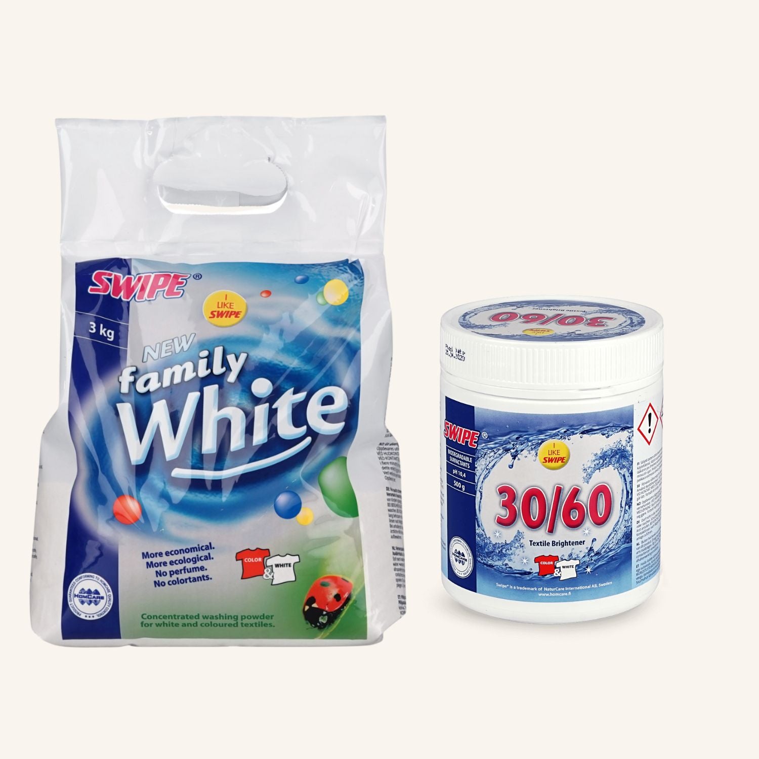 Family White 3 kg ja 30/60 -tarjous