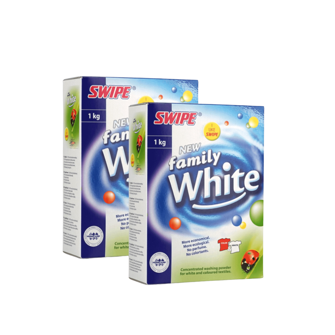 2 x Swipe Family White 1 kg -helmikuun tarjous