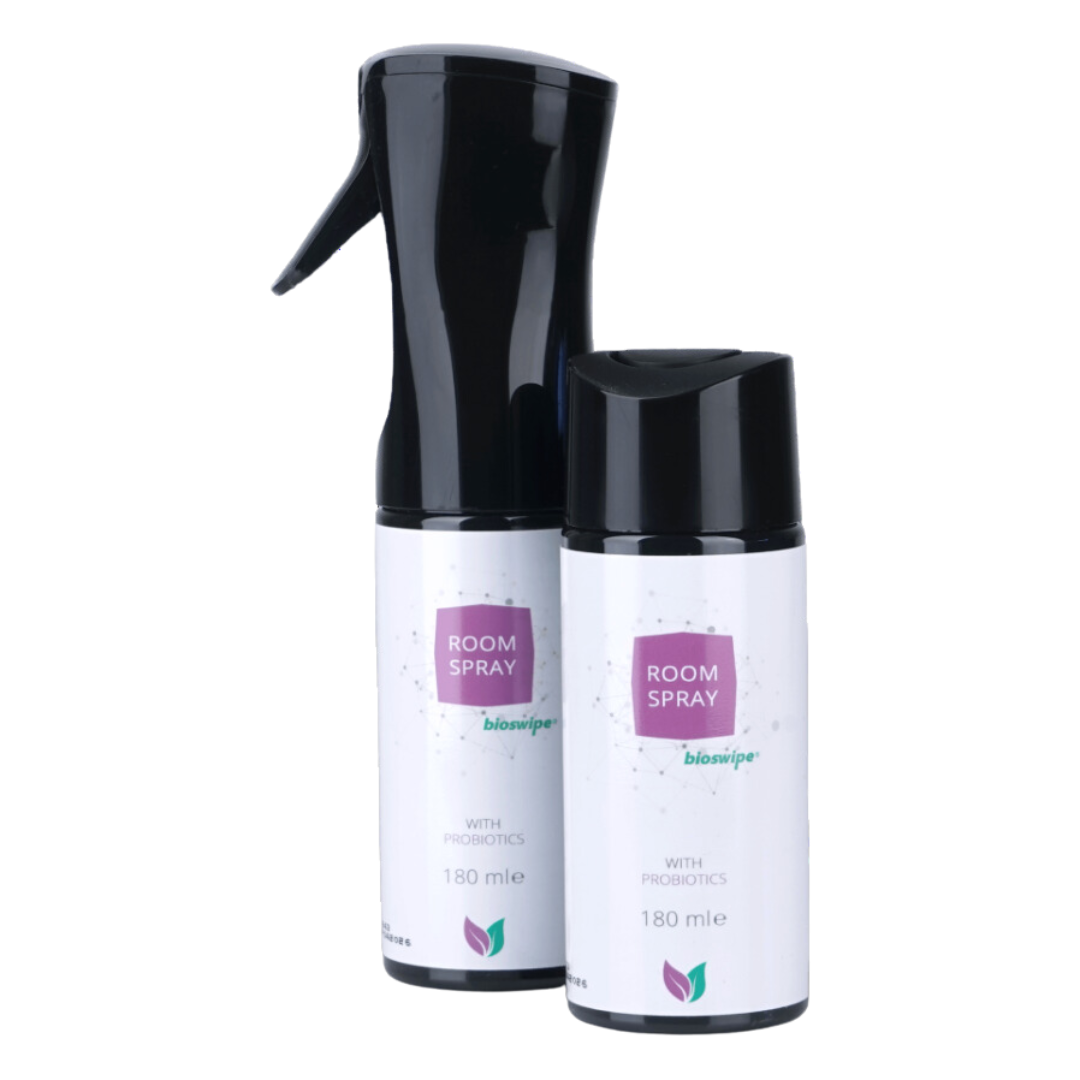 BioSwipe Room Spray 180 ml + täyttöpullo 180 ml -tammikuun tarjous